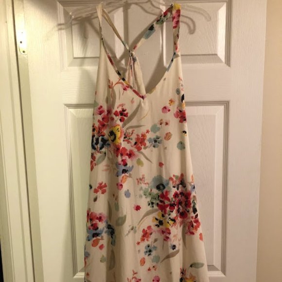 Cream & floral asymmetrical dress - Picture 1 of 3